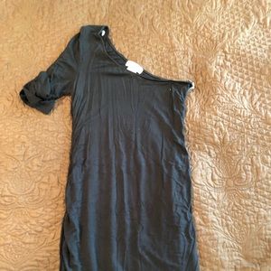 Black one shoulder dress